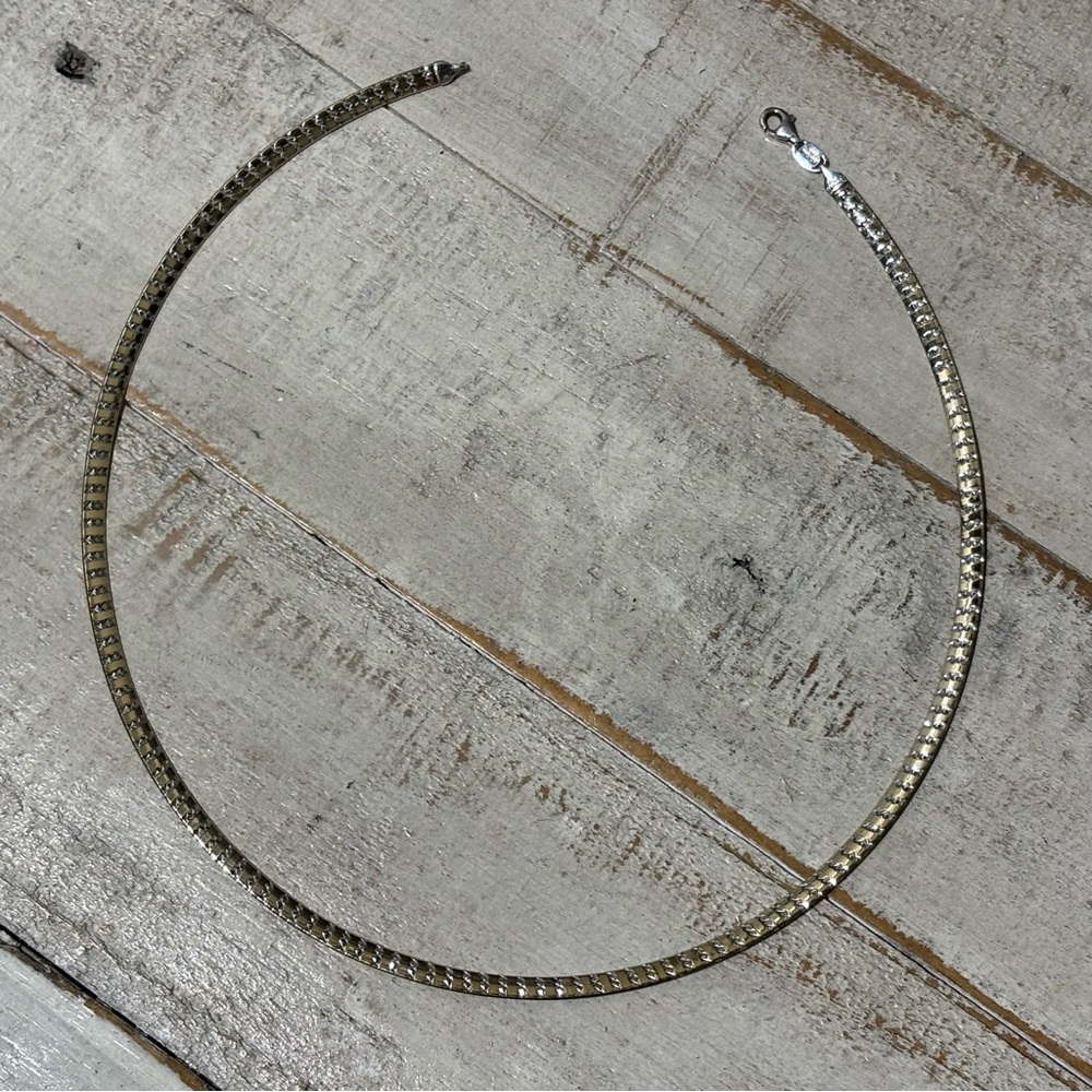 ❤️10K Gold Plated Peruvian 925 Sterling Silver Necklace - Picture 7 of 9